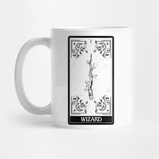 Wizard Tarot Card D&D Nat 20 Dungeons & Dragons T-Shirt Black Mug